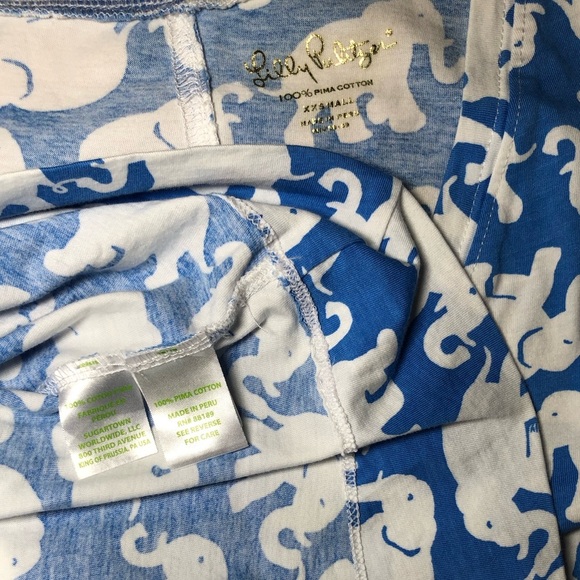 Lilly Pulitzer cotton t shirt Dress Tusk In Sun Bay Elephant Print size XXS - Picture 7 of 10